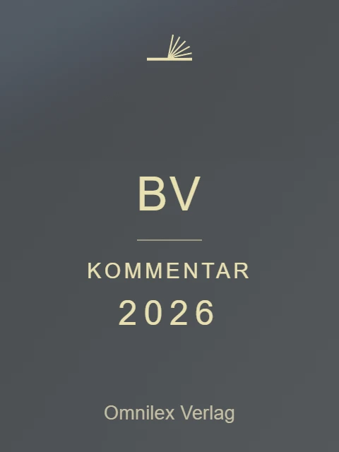 BV Kommentar 2026